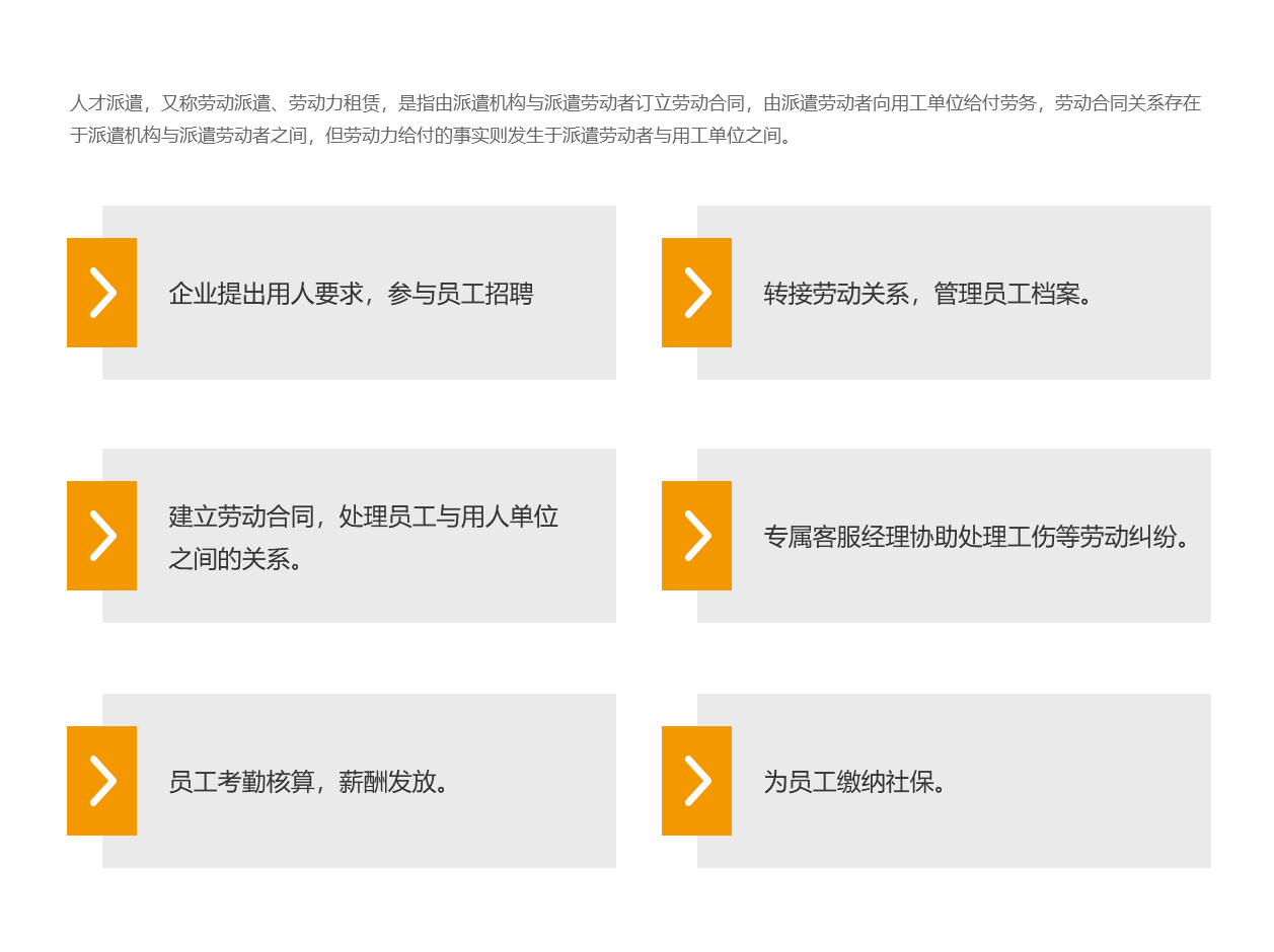 派遣服务